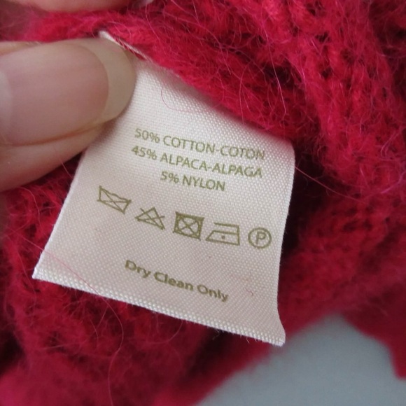 Free people xs alpaca pink oversized sweater - Picture 4 of 6